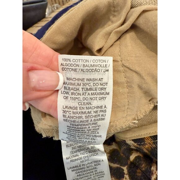 Edikted Leopard Print Mid Rise Straight Leg Jeans - Size M - Picture 6 of 9